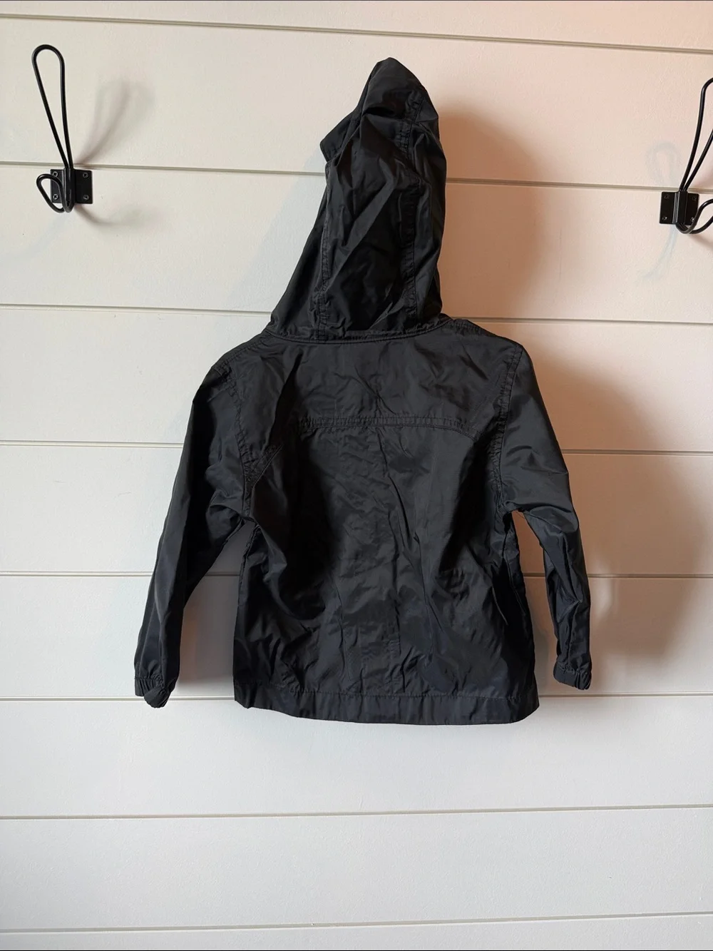 Columbia Black Hooded Windbreaker Jacket - Youth